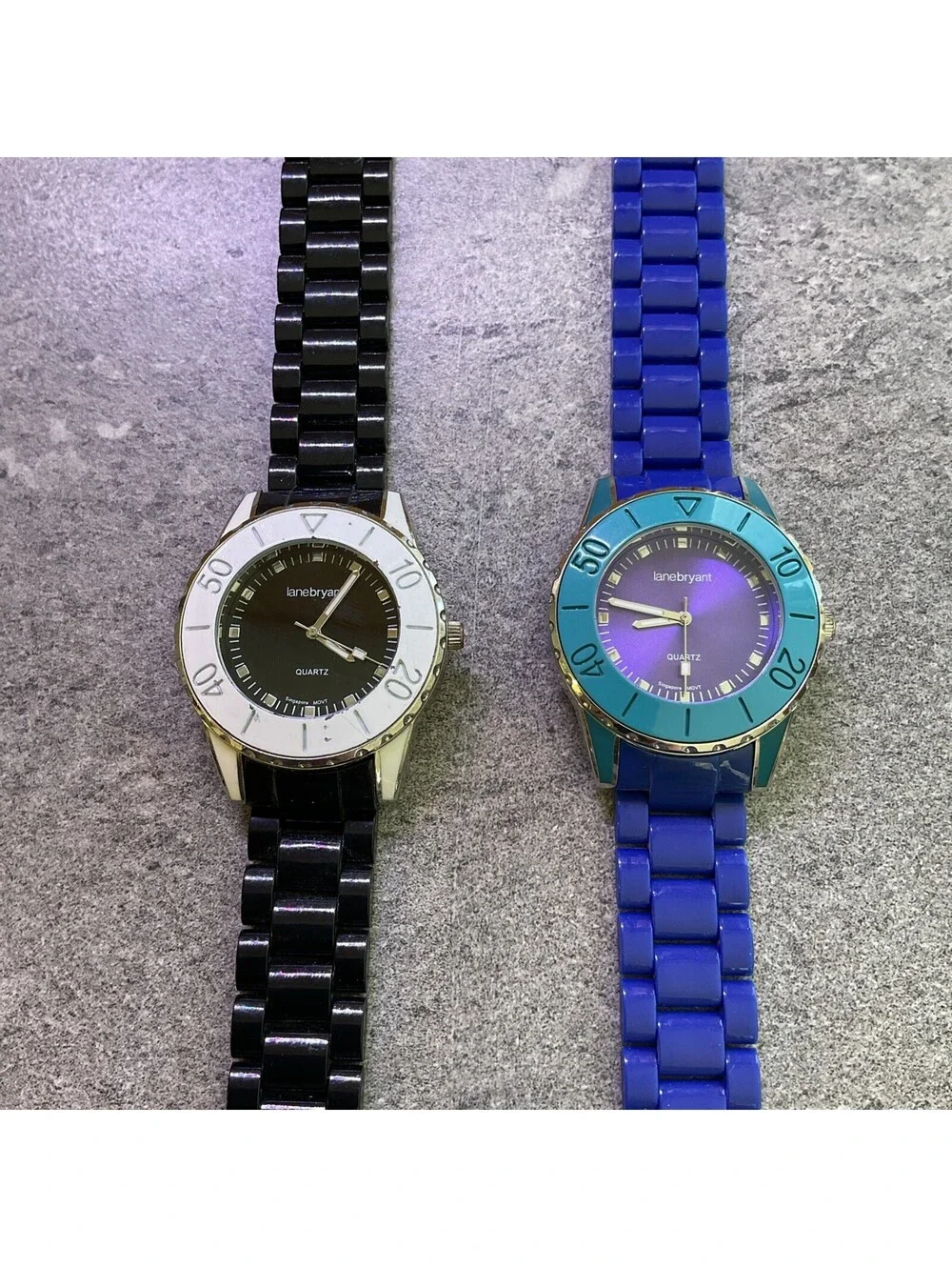 Beautiful Pair Of Colorful Lane Bryant Womens Watches Both Watches Run Great B-Y